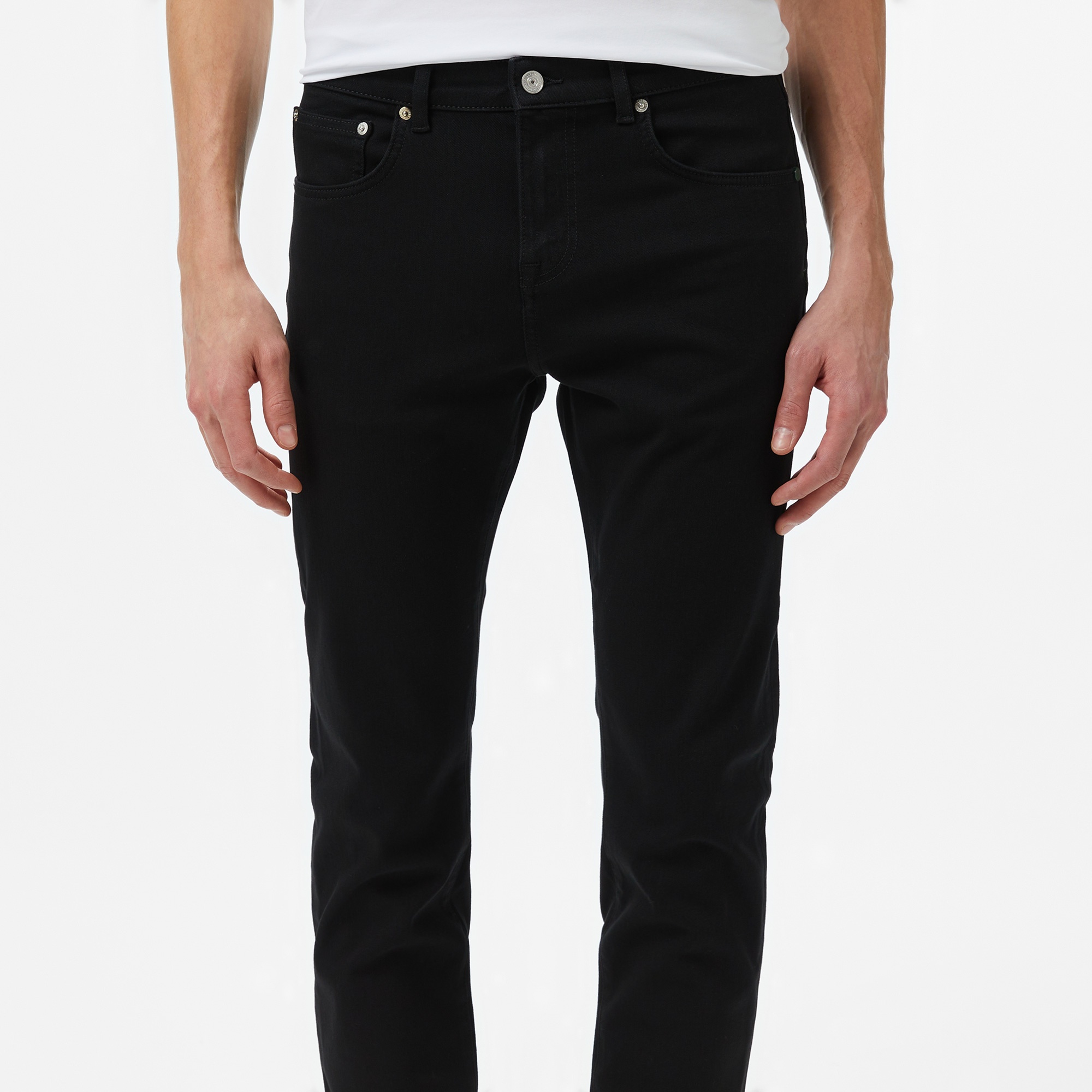 Lacoste Erkek Slim Fit Siyah Jean Pantolon