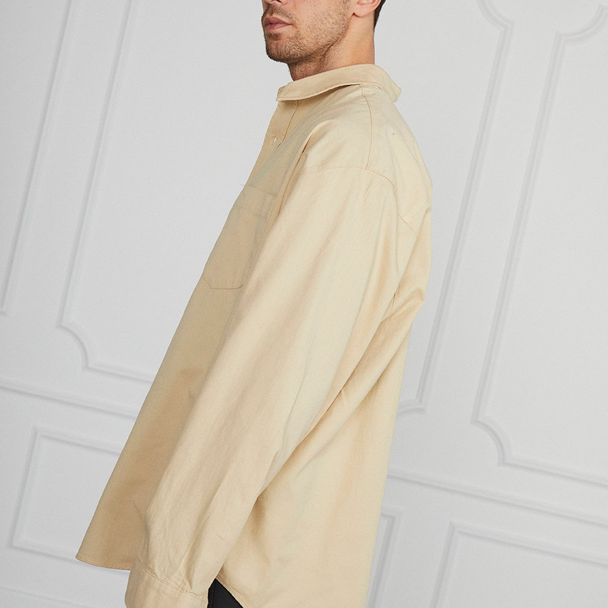 Oversize Gabardin Gömlek