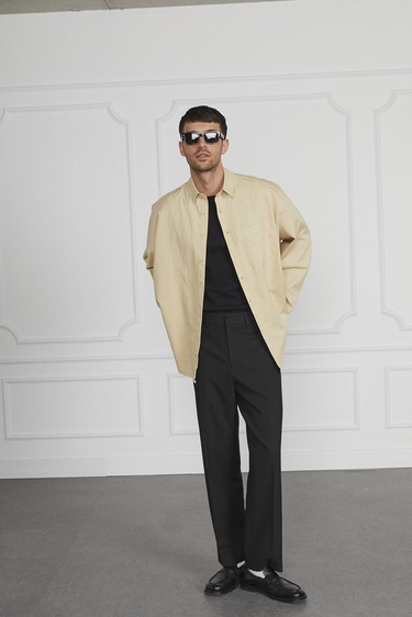  Oversize Gabardin Gömlek