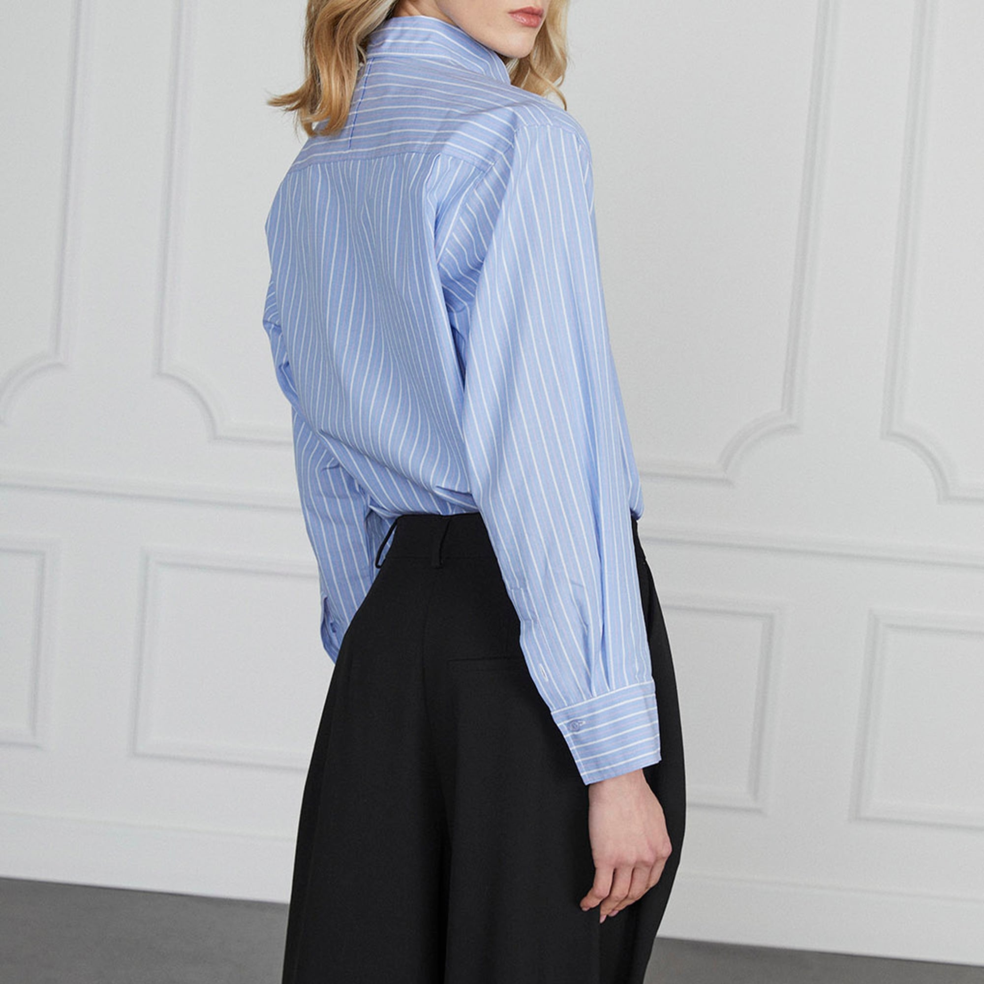 Çizgili Cepli Gömlek