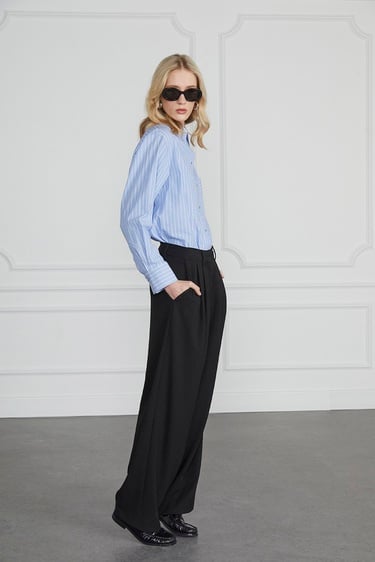  Çizgili Cepli Gömlek