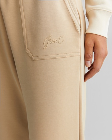  GANT Kadın Bej Regular Fit Logolu Eşofman Altı