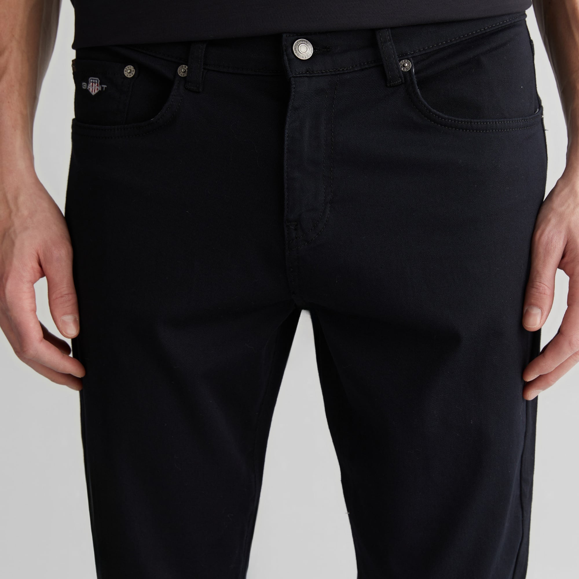 GANT Erkek Siyah Slim Fit Pantolon