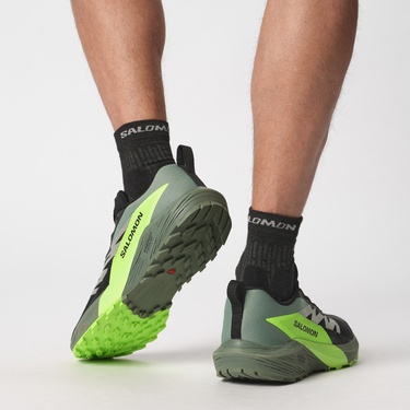  Salomon Sense Ride 5 Erkek Yeşil Koşu Ayakkabısı