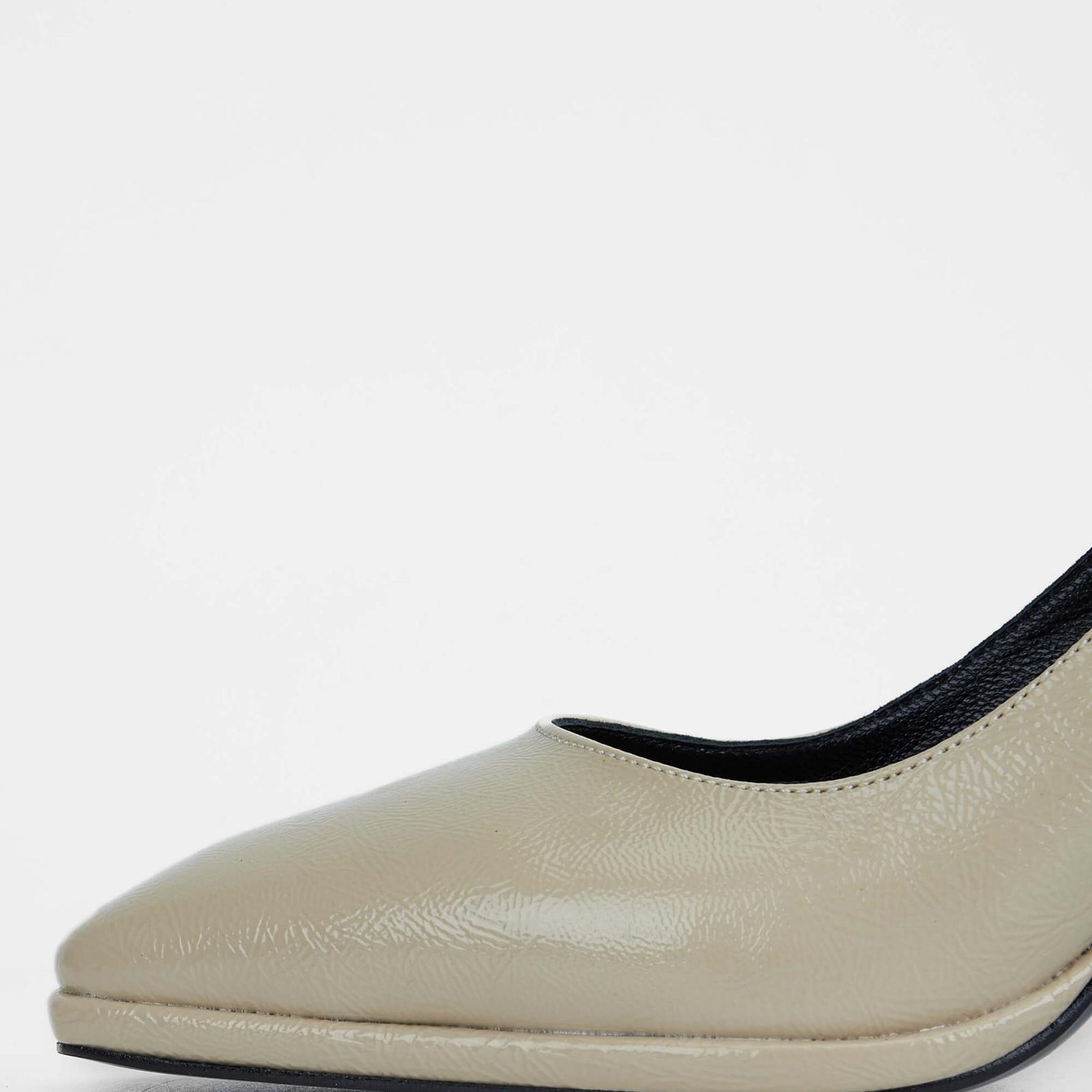 Tamer Tanca Kadın Vegan Bej Topuklu Ayakkabı