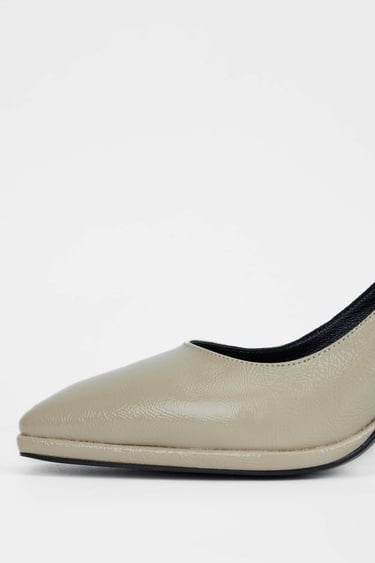  Tamer Tanca Kadın Vegan Bej Topuklu Ayakkabı