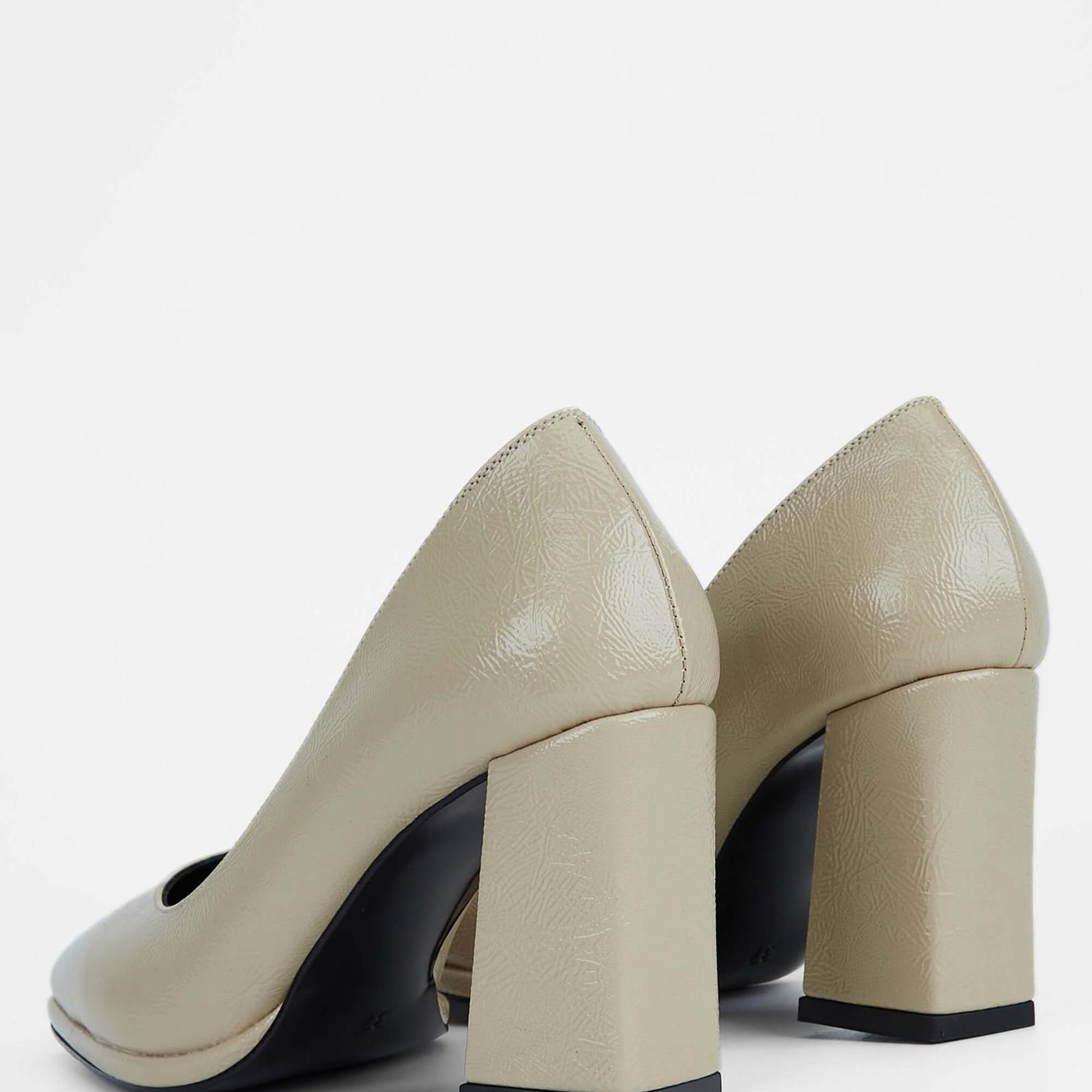 Tamer Tanca Kadın Vegan Bej Topuklu Ayakkabı