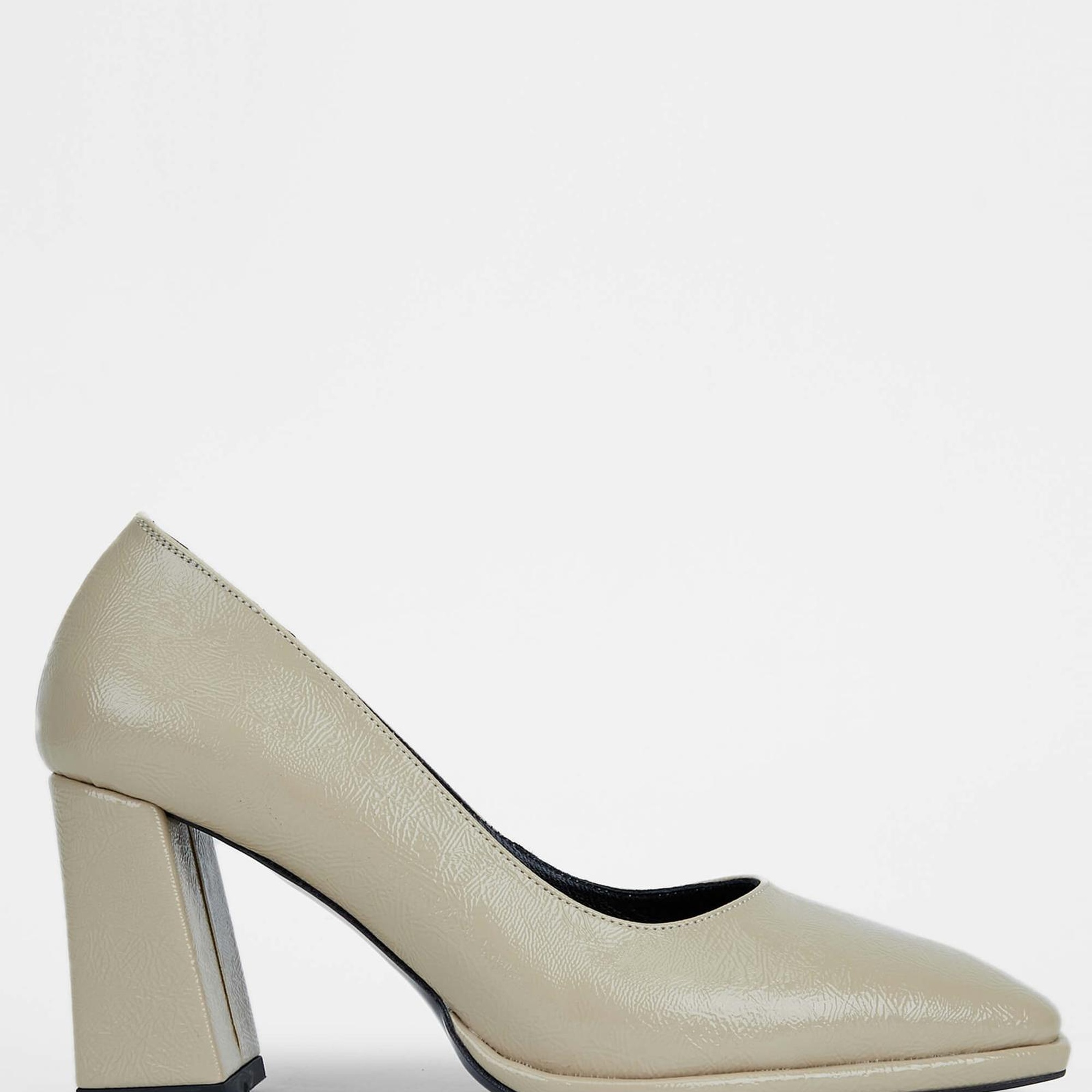 Tamer Tanca Kadın Vegan Bej Topuklu Ayakkabı