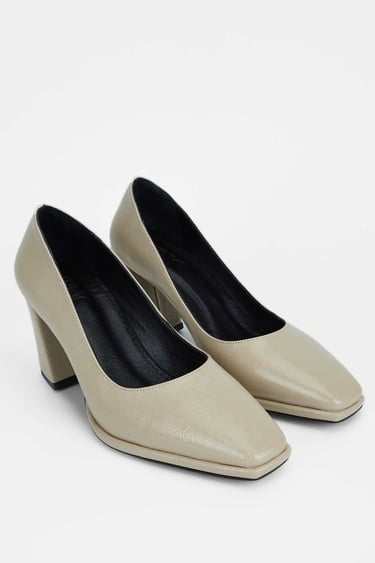 Tamer Tanca Kadın Vegan Bej Topuklu Ayakkabı