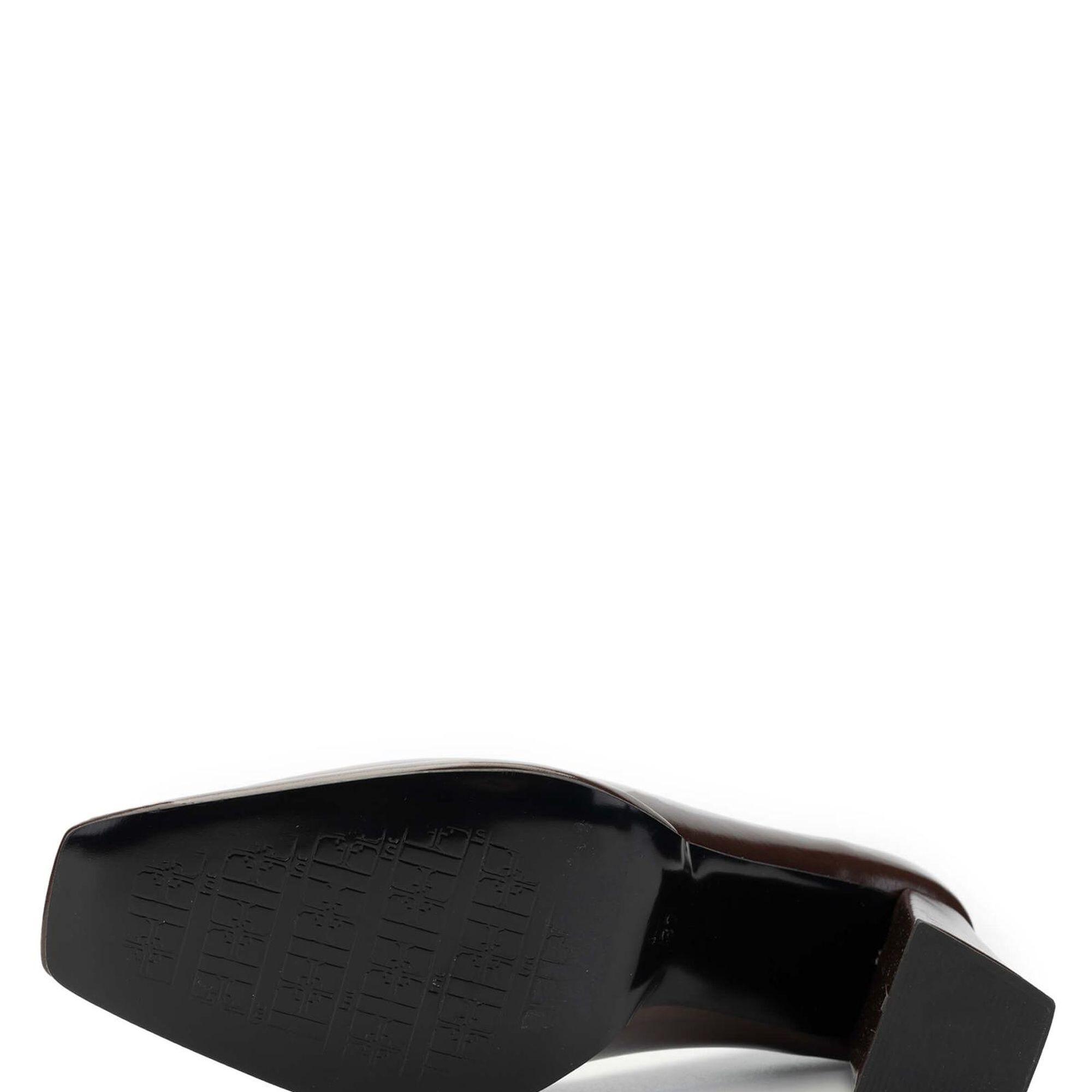 Tamer Tanca Kadın Vegan Kahverengi Topuklu Ayakkabı