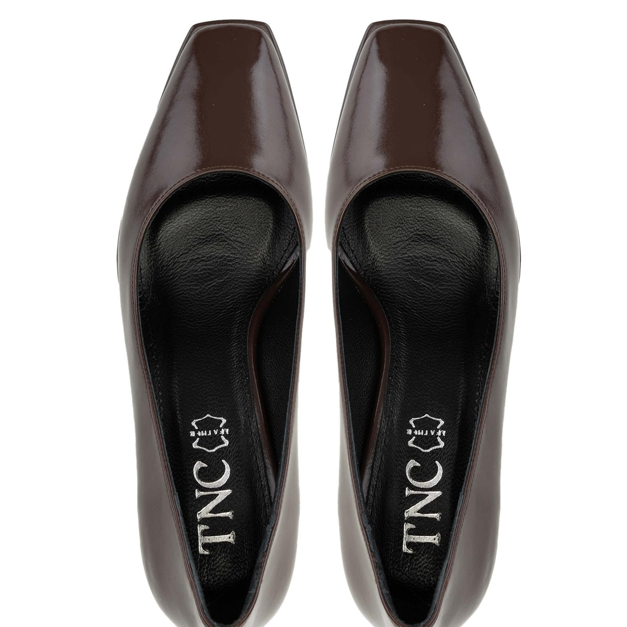 Tamer Tanca Kadın Vegan Kahverengi Topuklu Ayakkabı