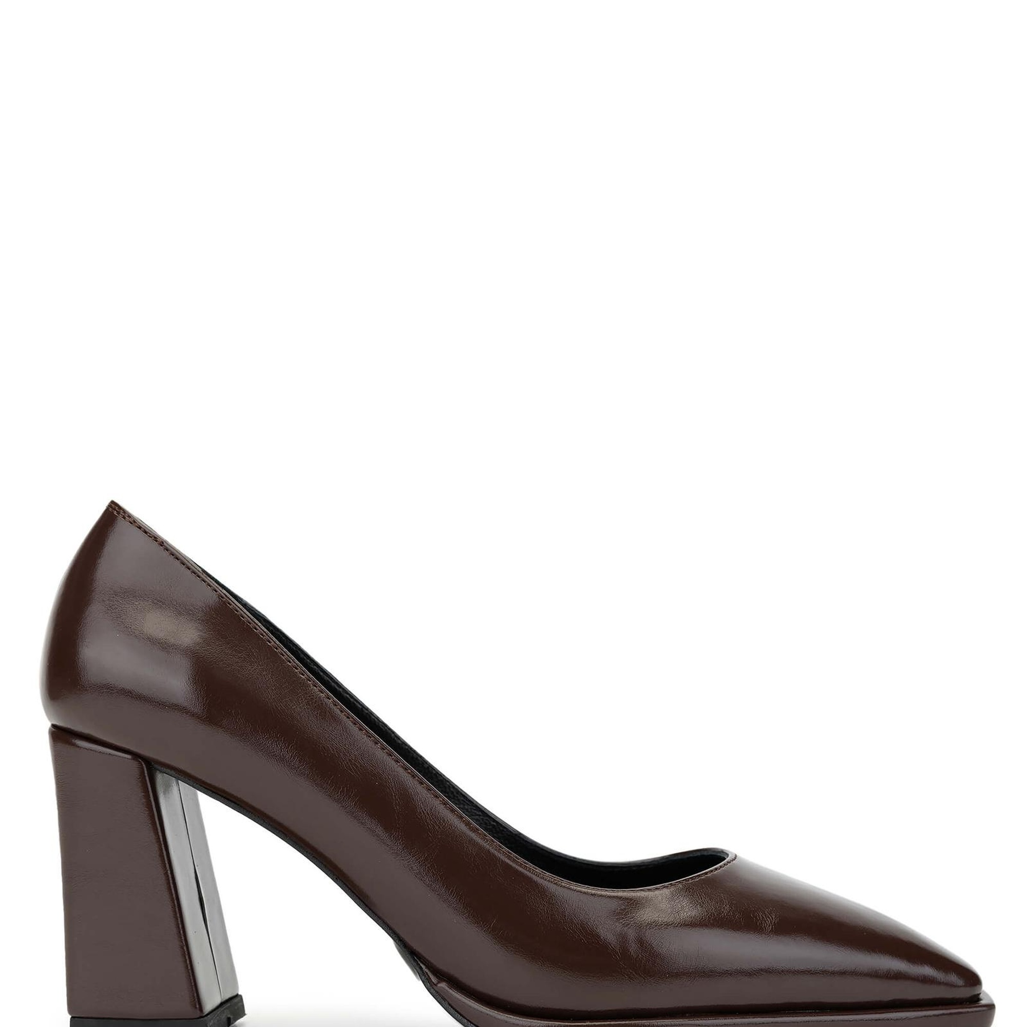 Tamer Tanca Kadın Vegan Kahverengi Topuklu Ayakkabı