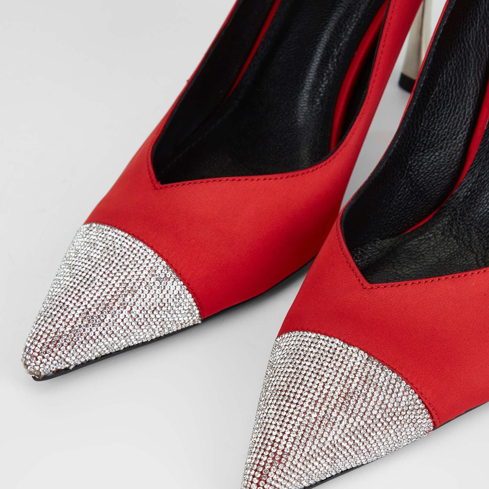 Tamer Tanca Kadın Tekstil Kırmızı Topuklu Ayakkabı