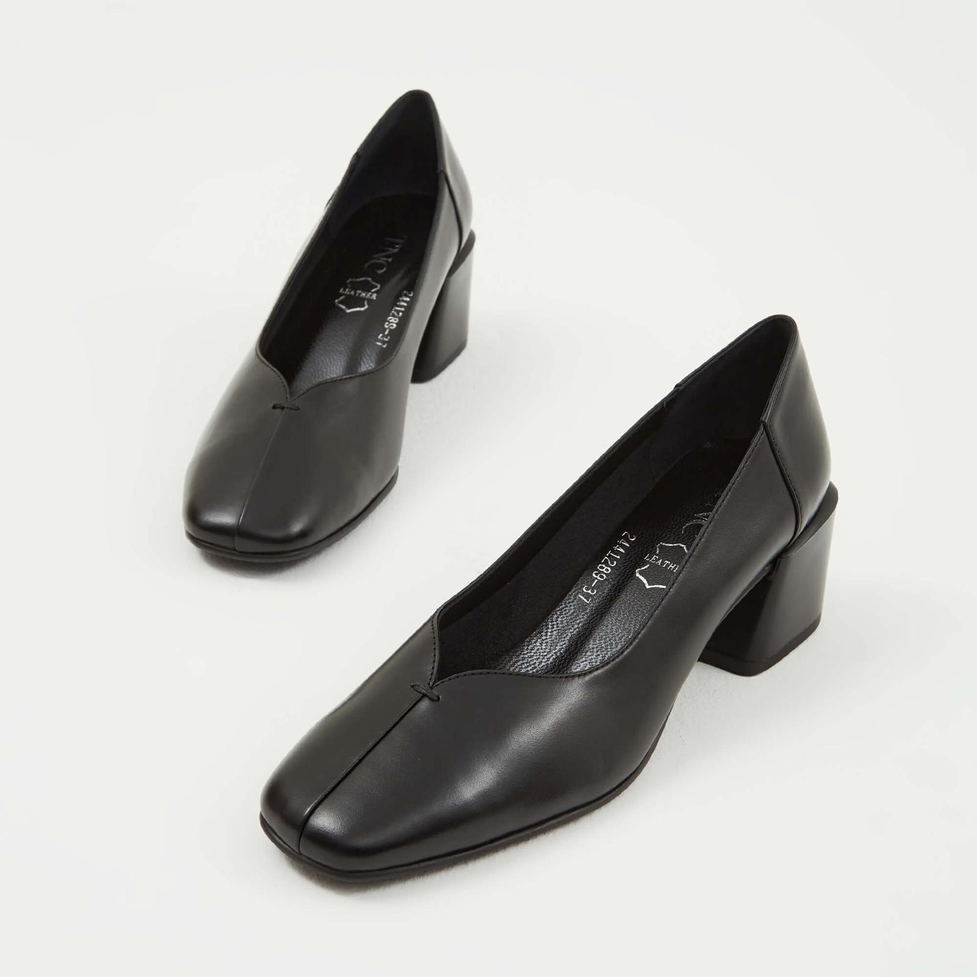 Tamer Tanca Kadın Hakiki Deri Siyah Deri Topuklu Ayakkabı