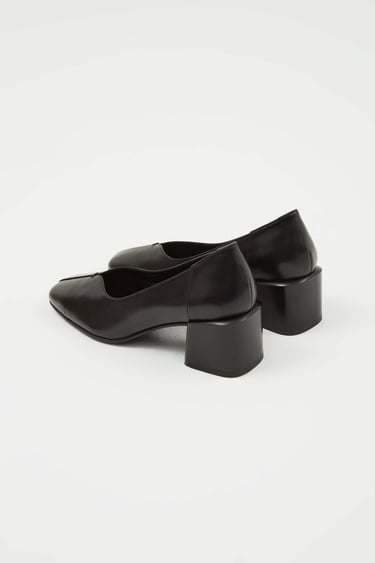  Tamer Tanca Kadın Hakiki Deri Siyah Deri Topuklu Ayakkabı