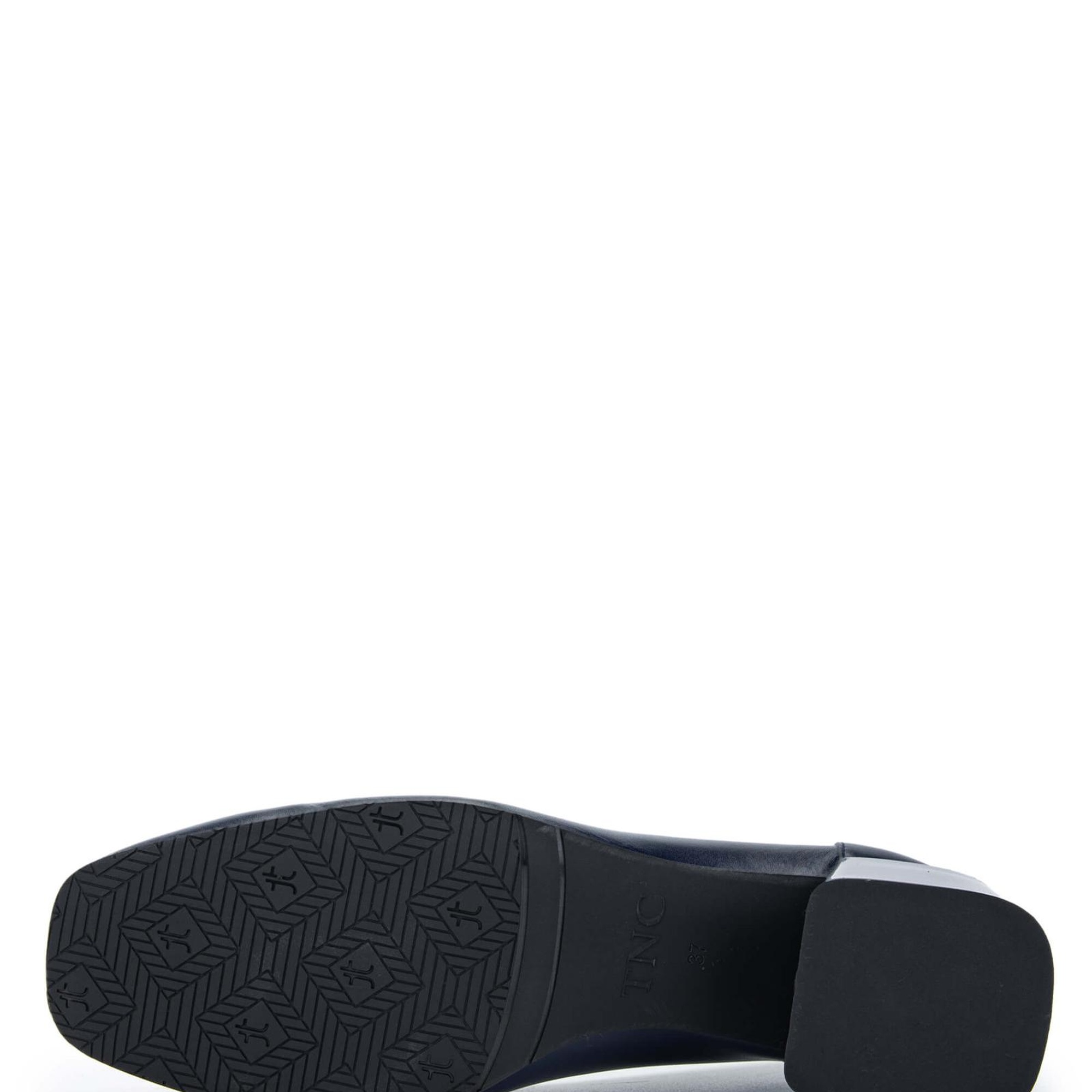 Tamer Tanca Kadın Hakiki Deri Lacivert Topuklu Ayakkabı