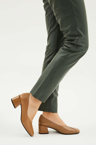  Tamer Tanca Kadın Hakiki Deri Vizon Topuklu Ayakkabı