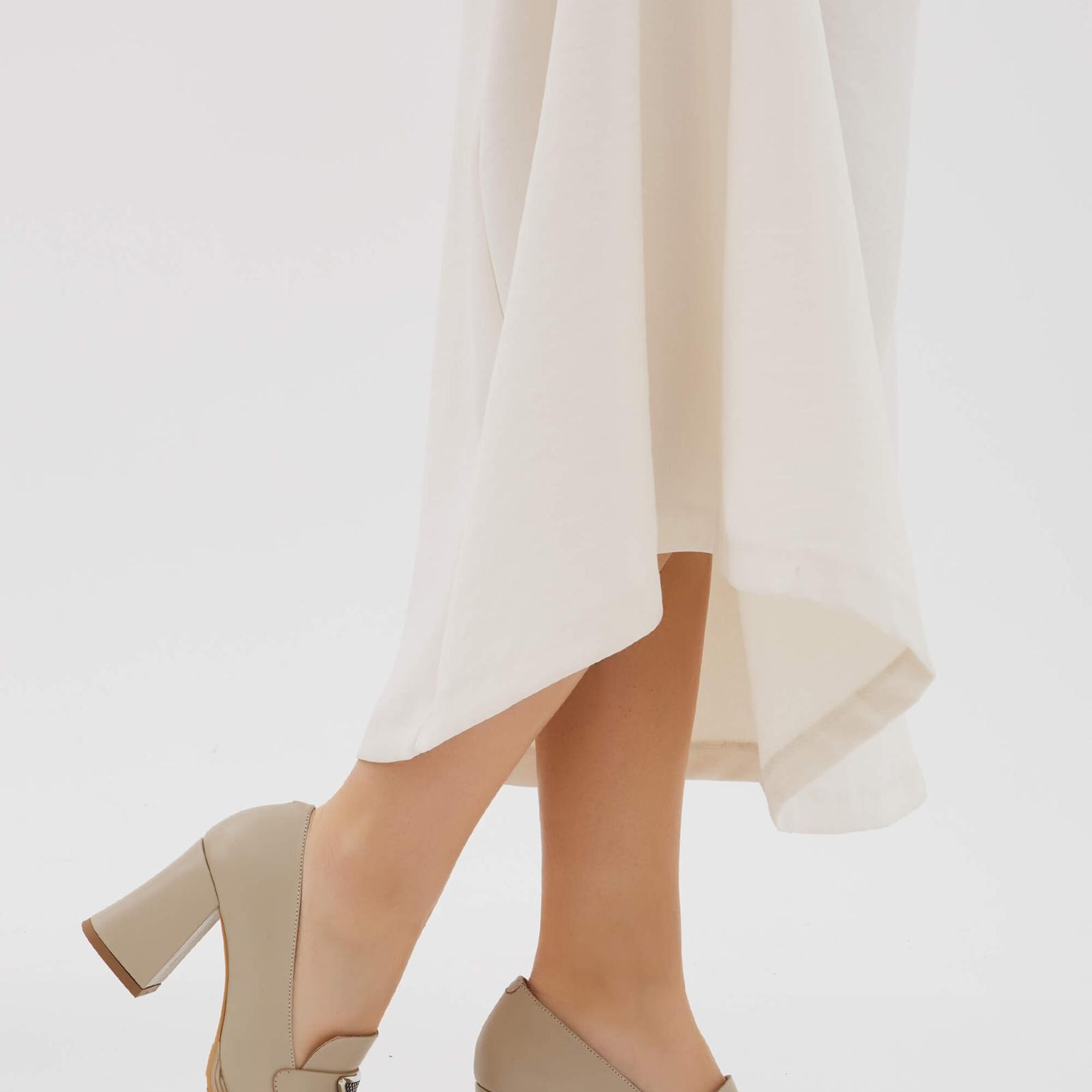 Tamer Tanca Kadın Hakiki Deri Taş Topuklu Ayakkabı