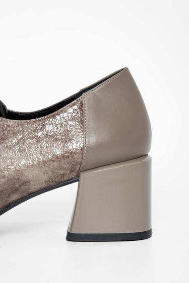  Tamer Tanca Kadın Hakiki Deri Vizon Rugan Topuklu Ayakkabı