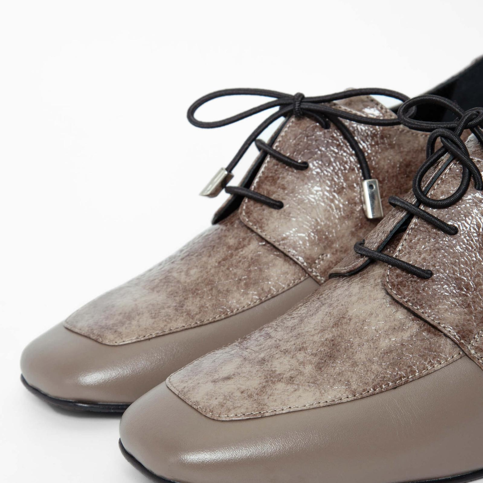 Tamer Tanca Kadın Hakiki Deri Vizon Rugan Topuklu Ayakkabı