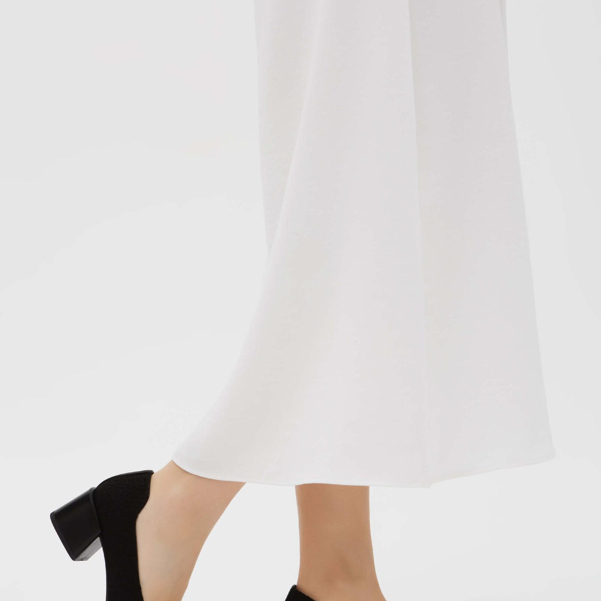 Tamer Tanca Kadın Hakiki Deri Siyah Keten Topuklu Ayakkabı