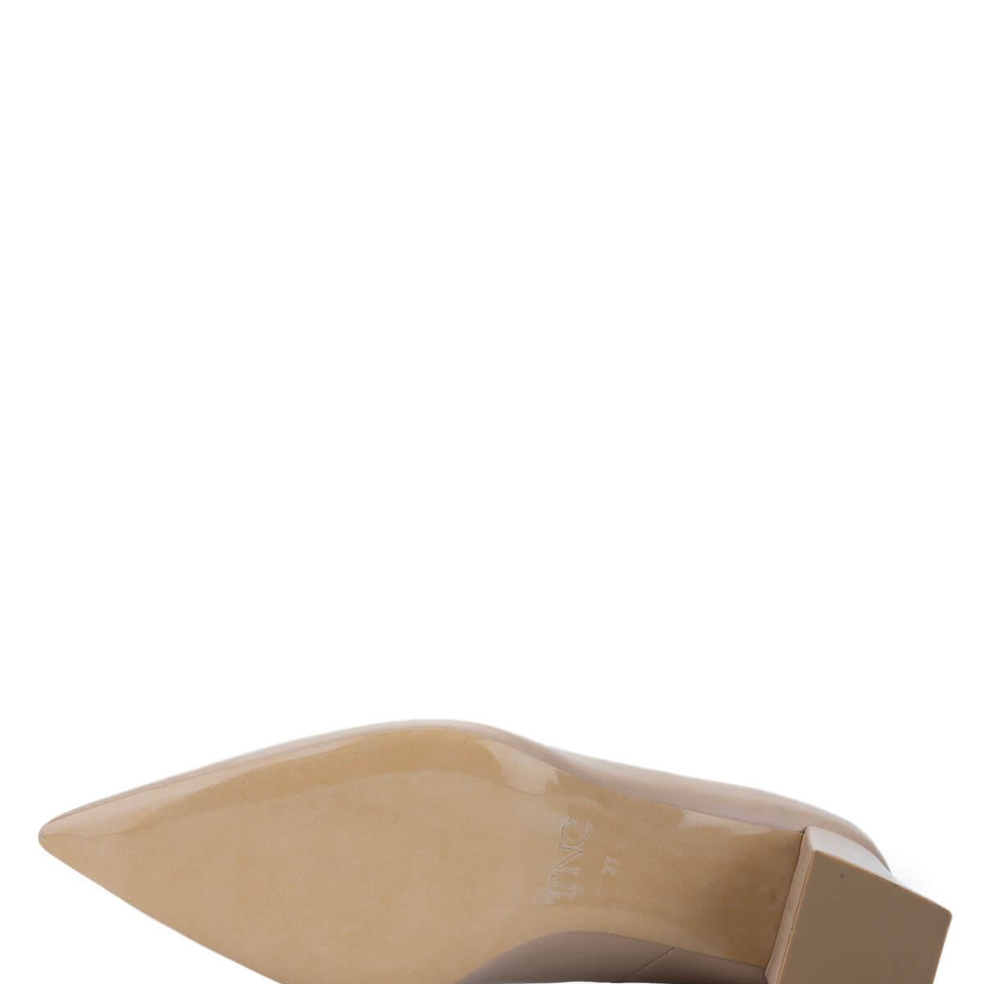 Tamer Tanca Kadın Hakiki Deri Bej Topuklu Ayakkabı