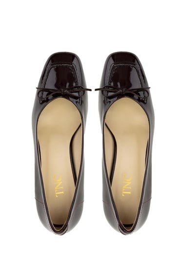  Tamer Tanca Kadın Hakiki Deri Bordo Topuklu Ayakkabı