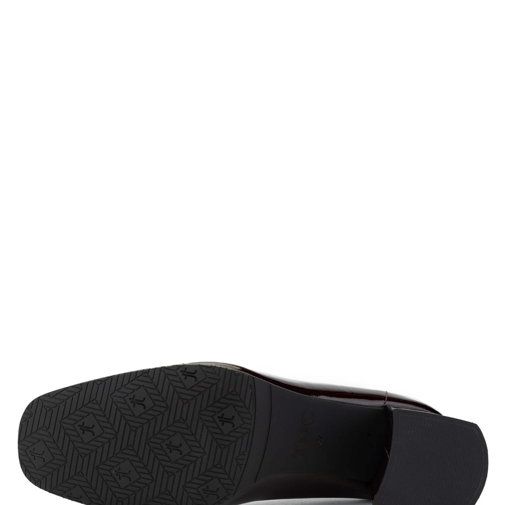 Tamer Tanca Kadın Hakiki Deri Bordo Topuklu Ayakkabı