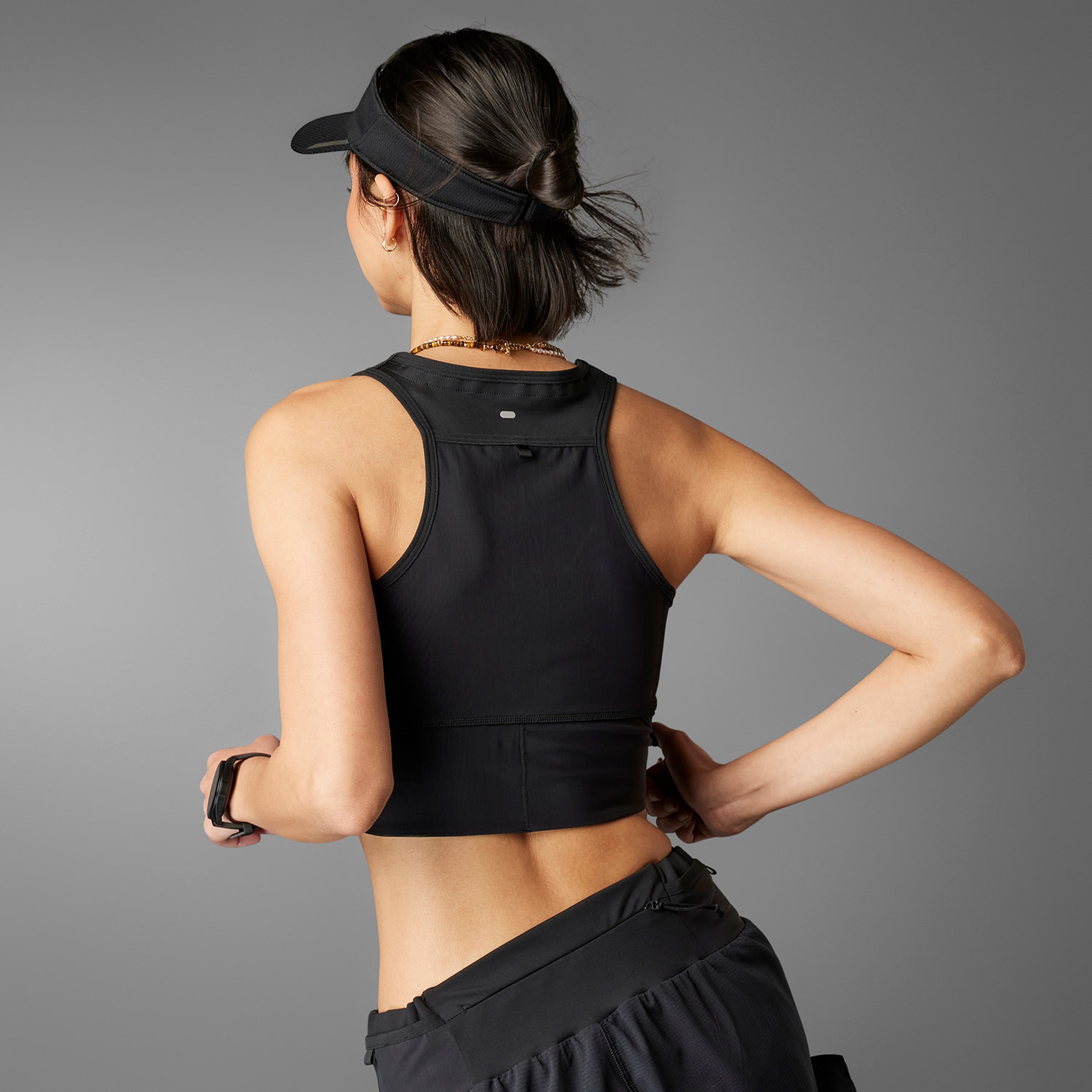 adidas Ultimate HEAT.RDY Crop Kadın Siyah T-Shirt