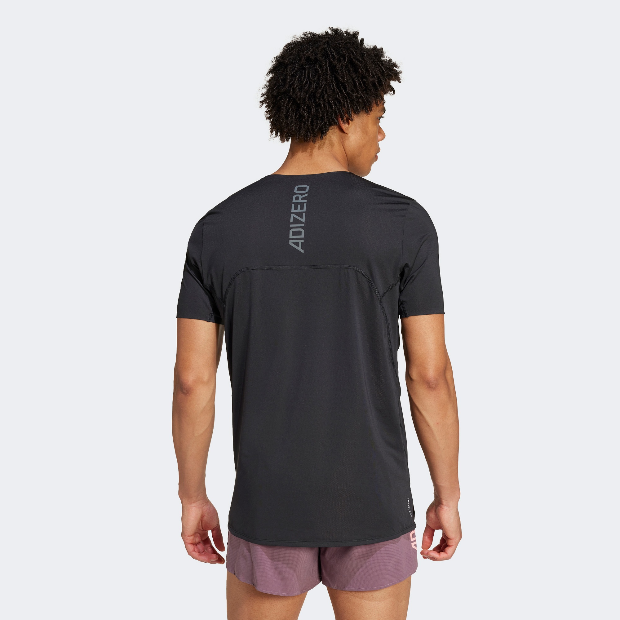 adidas Adizero Erkek Siyah Koşu T-Shirt