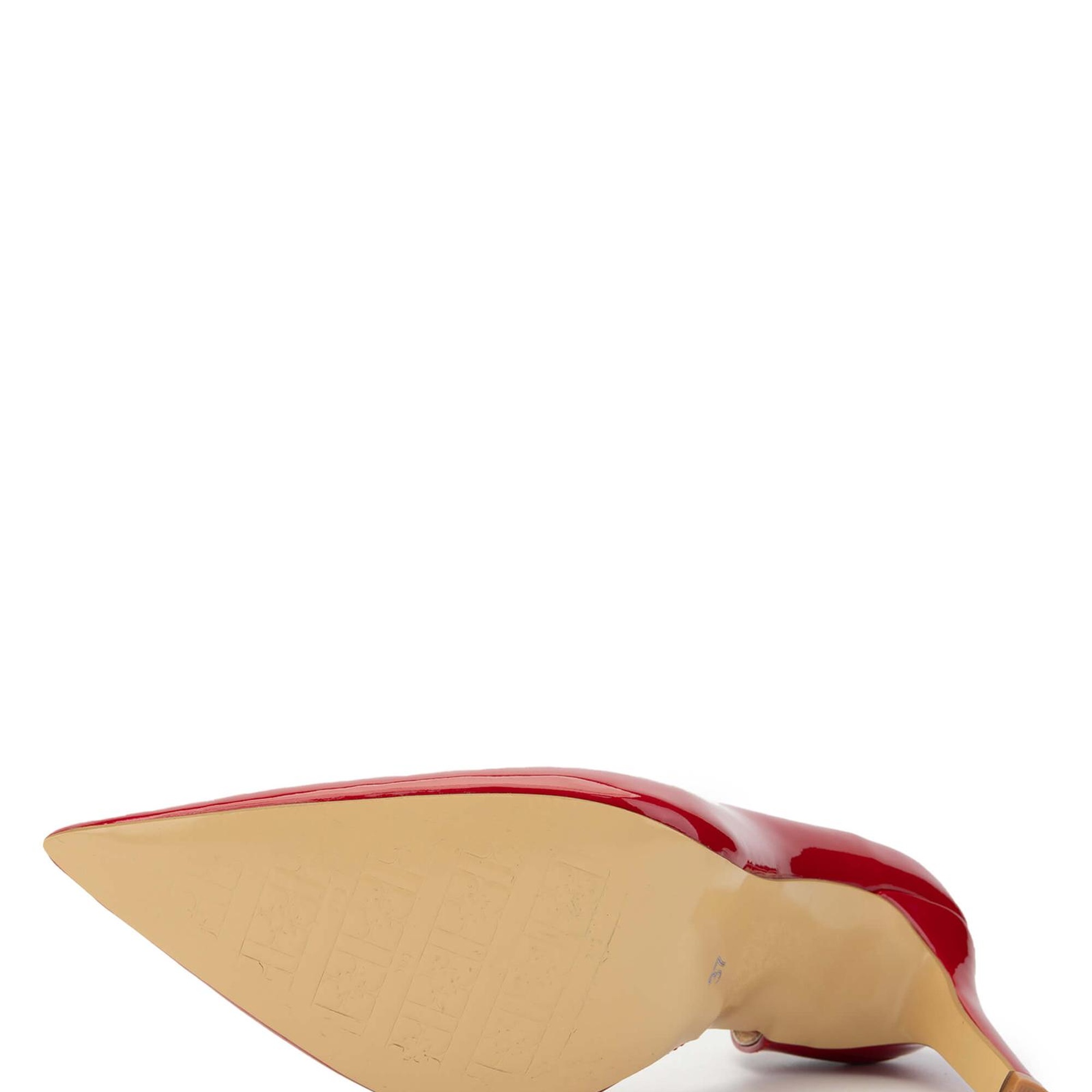 Tamer Tanca Kadın Vegan Kırmızı Rugan Topuklu Ayakkabı