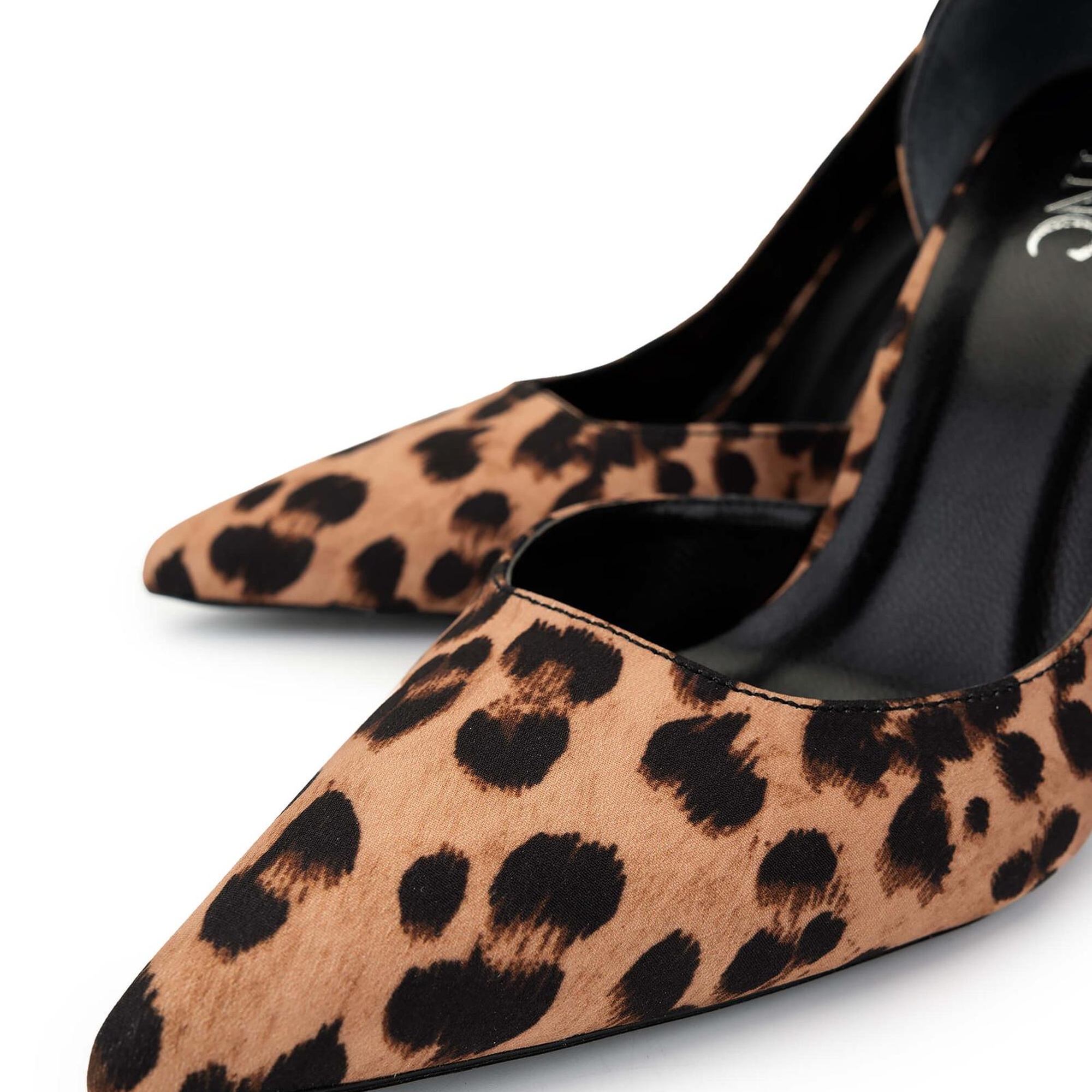 Tamer Tanca Kadın Vegan Leopar Topuklu Ayakkabı