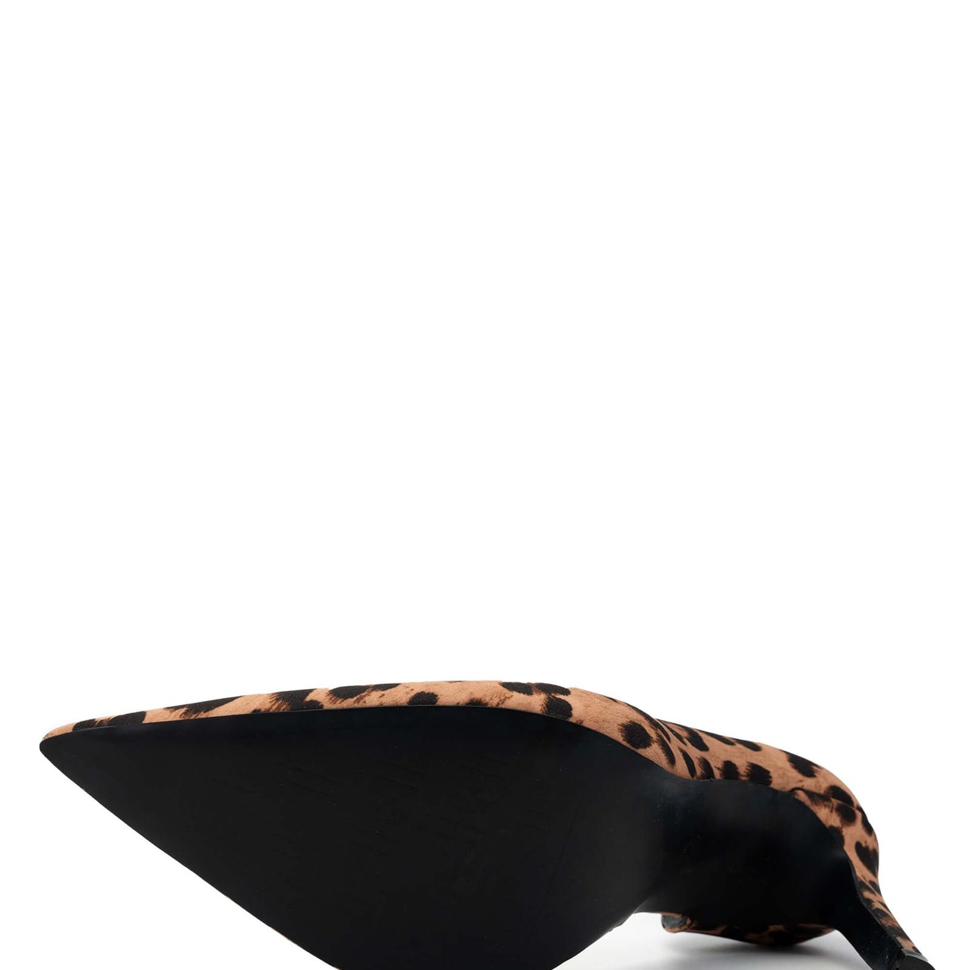 Tamer Tanca Kadın Vegan Leopar Topuklu Ayakkabı