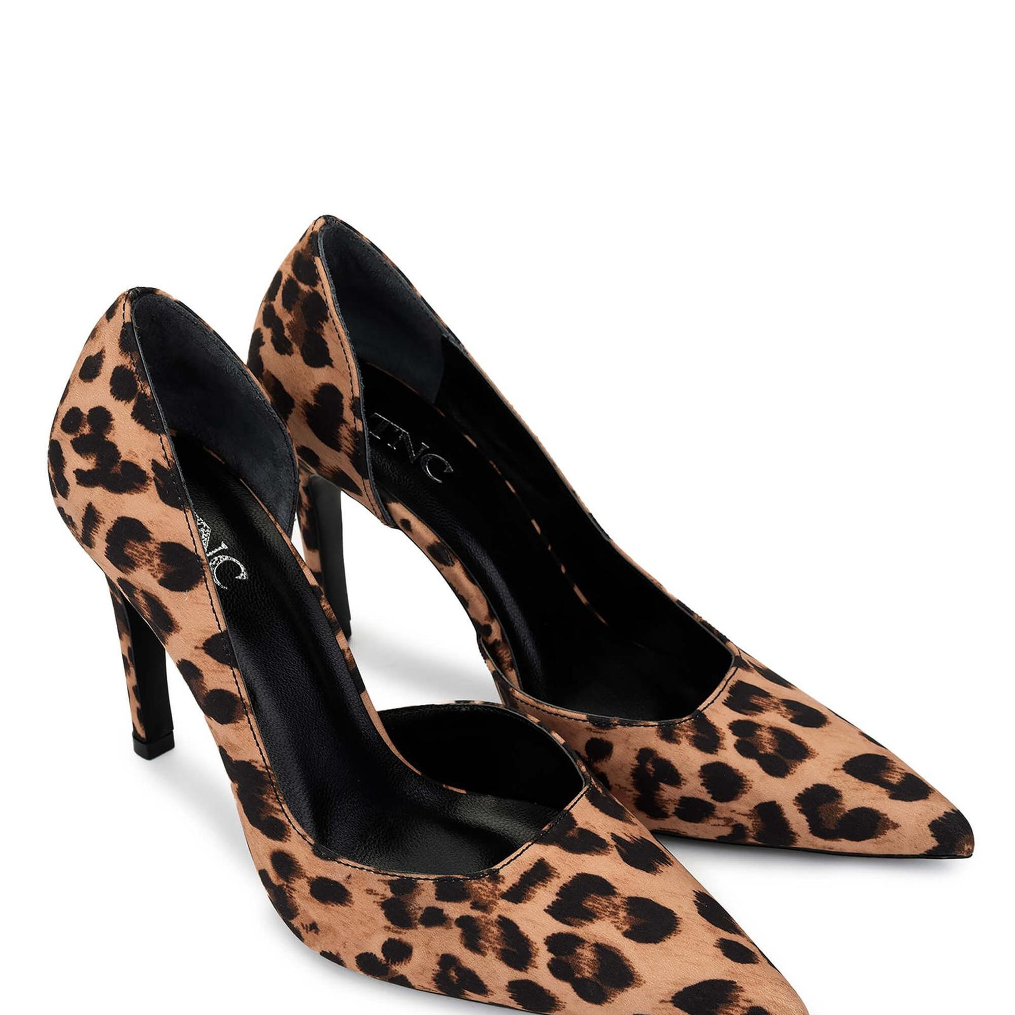 Tamer Tanca Kadın Vegan Leopar Topuklu Ayakkabı