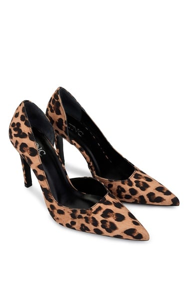  Tamer Tanca Kadın Vegan Leopar Topuklu Ayakkabı