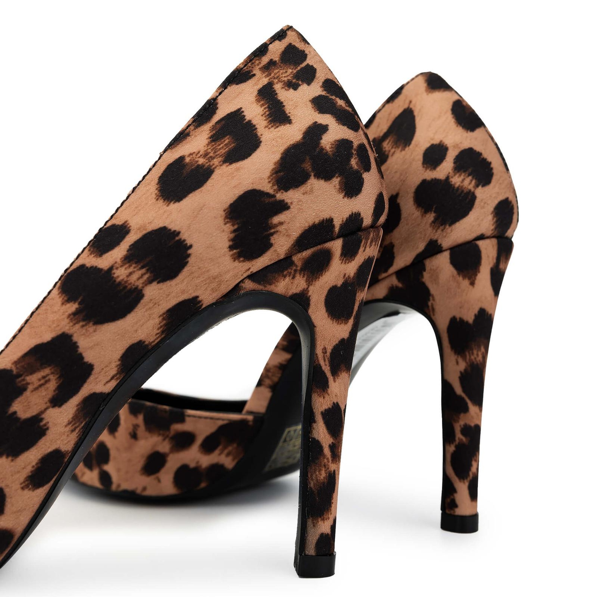 Tamer Tanca Kadın Vegan Leopar Topuklu Ayakkabı