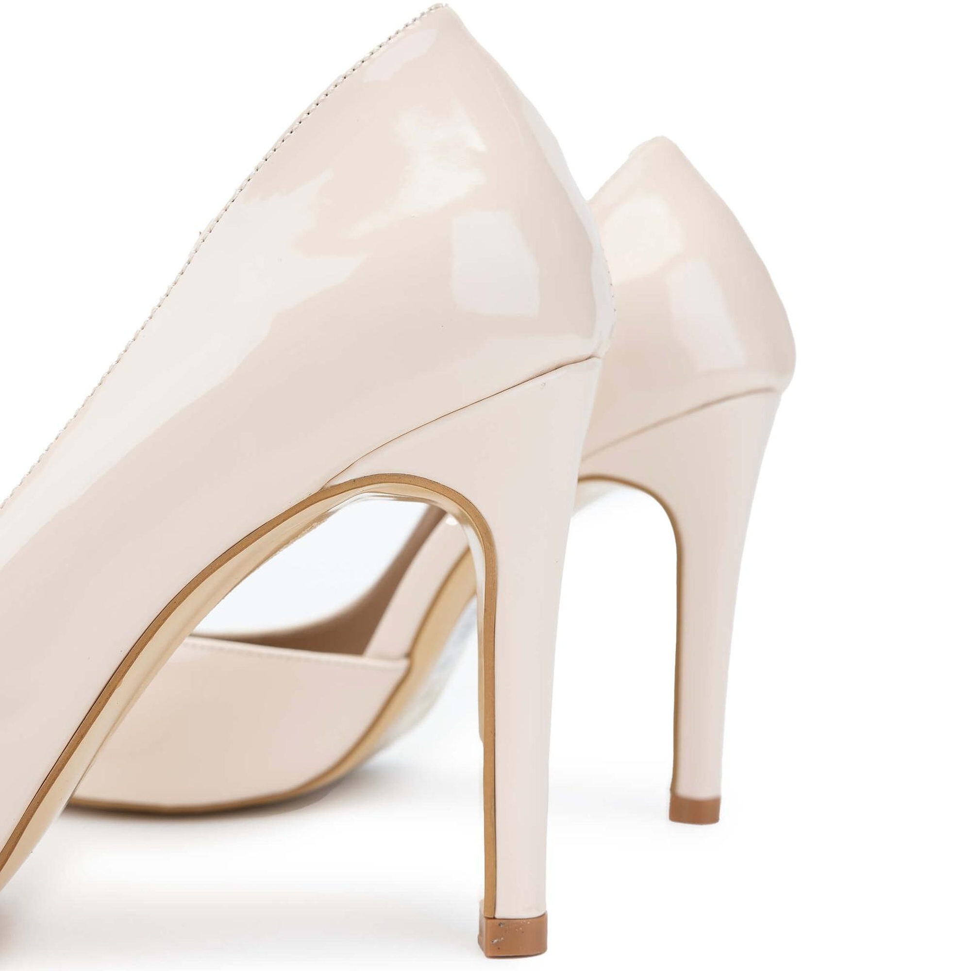 Tamer Tanca Kadın Vegan Bej Topuklu Ayakkabı