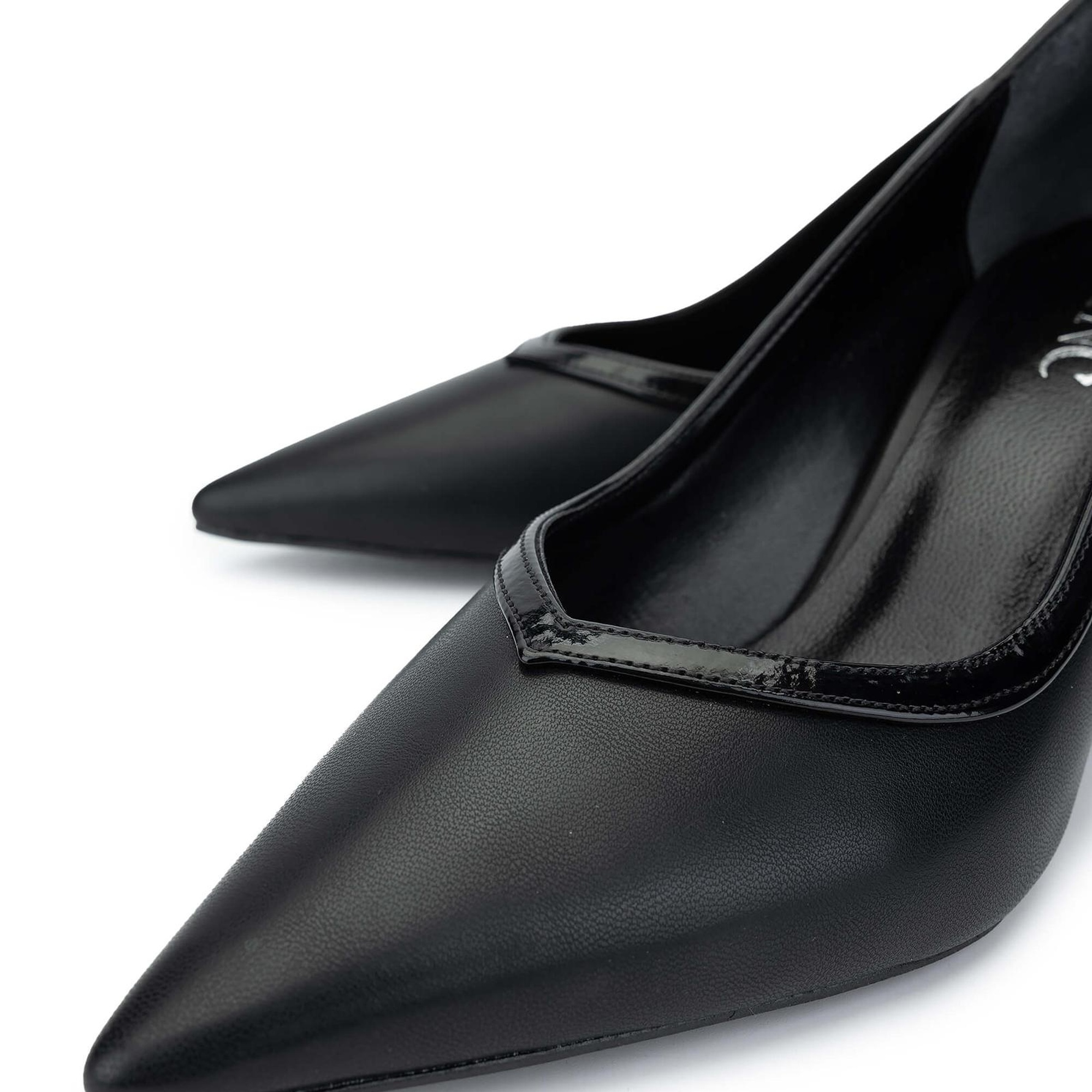 Tamer Tanca Kadın Vegan Siyah Topuklu Ayakkabı