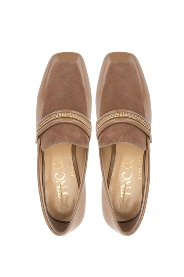  Tamer Tanca Kadın Hakiki Deri Nude Rugan Topuklu Ayakkabı