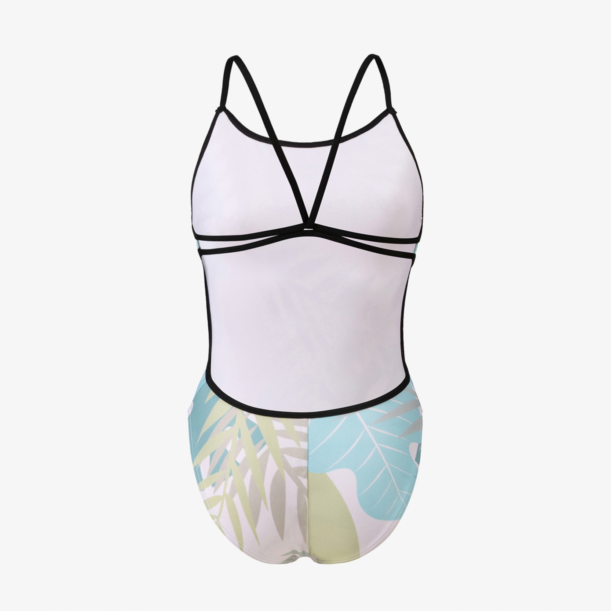 Arena Light Floral Kadın Beyaz Yüzücü Mayosu