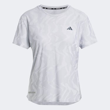  adidas Ultimate HEAT.RDY Engineered Kadın Gri Koşu T-Shirt