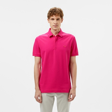  Erkek Regular Fit Pembe Paris Polo