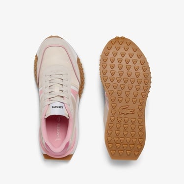  Lacoste L-Spin Deluxe Kadın Bej Sneaker