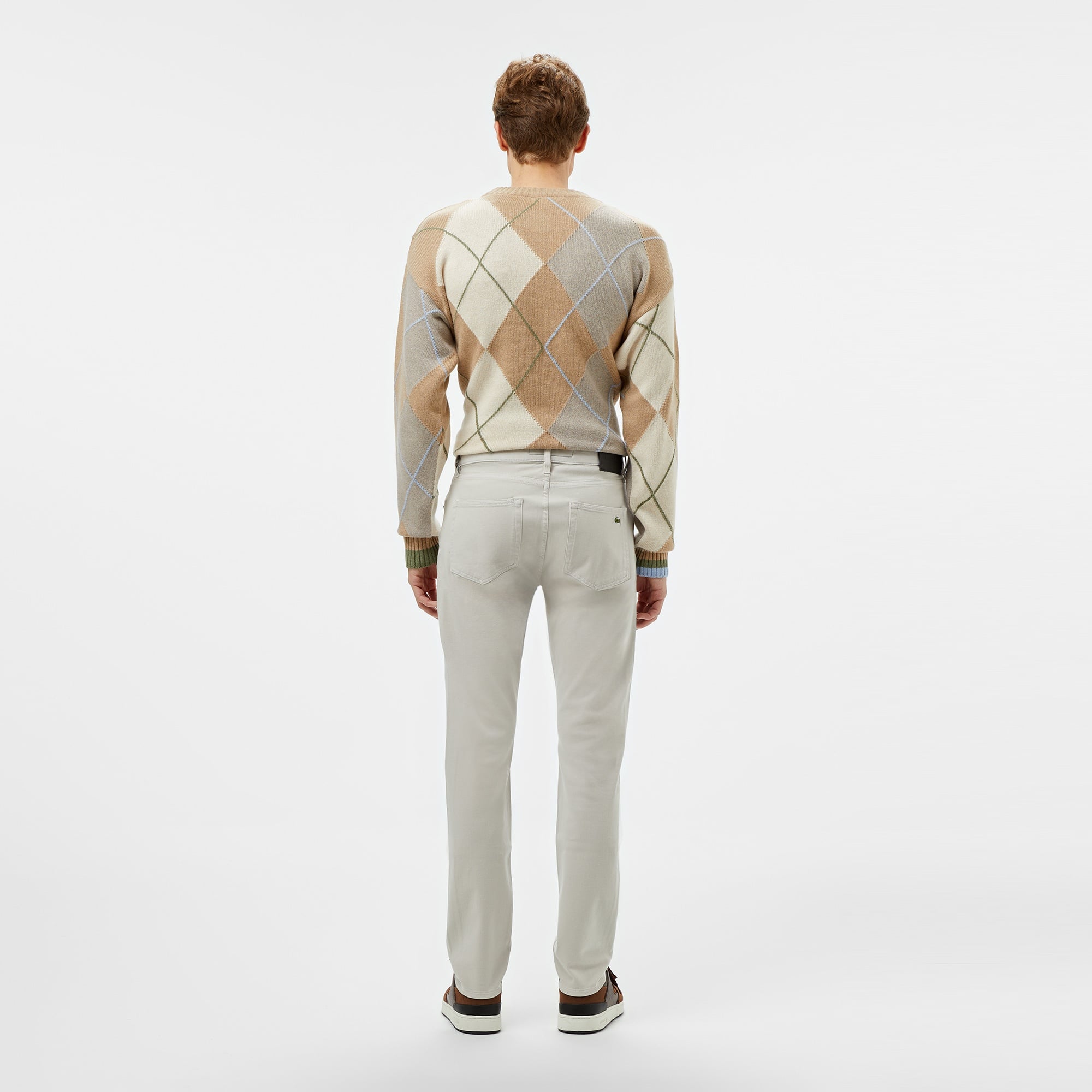 Erkek Slim Fit Gri Jean Pantolon