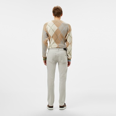  Erkek Slim Fit Gri Jean Pantolon