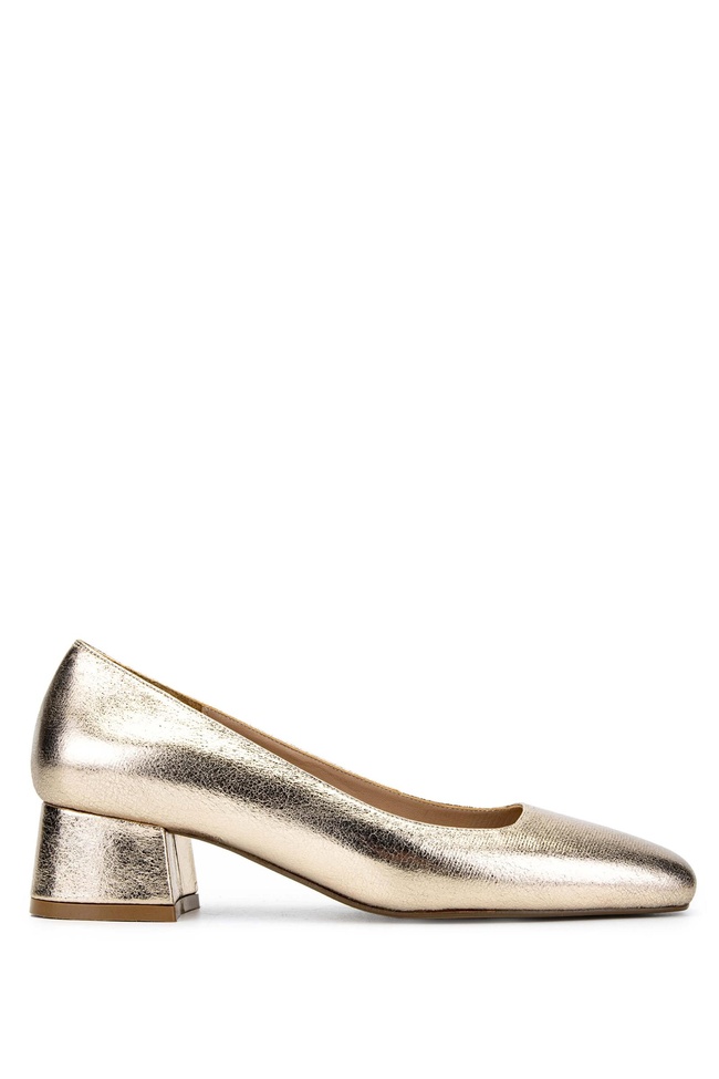  Tamer Tanca Kadın Hakiki Deri Sarı Topuklu Ayakkabı