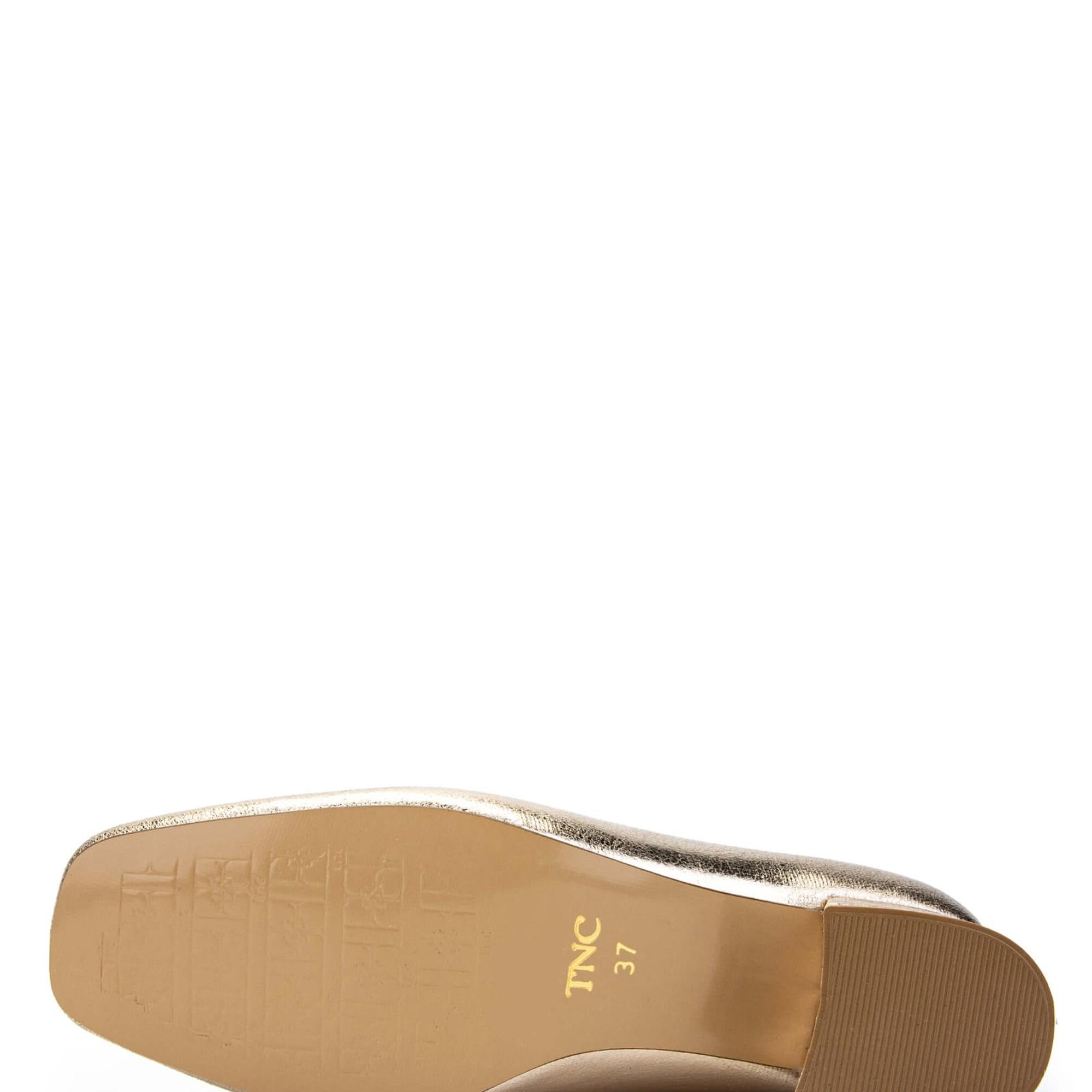 Tamer Tanca Kadın Hakiki Deri Sarı Topuklu Ayakkabı