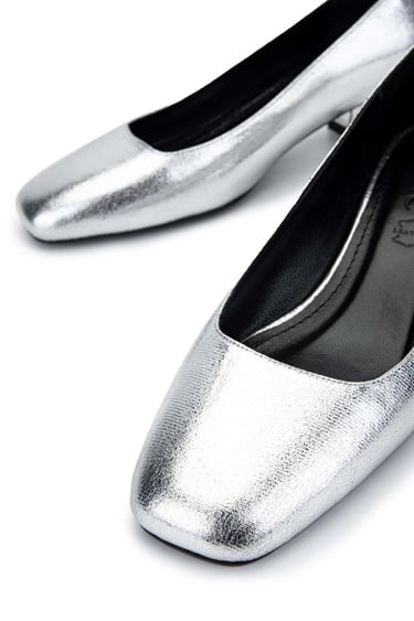  Tamer Tanca Kadın Hakiki Deri Gri Topuklu Ayakkabı