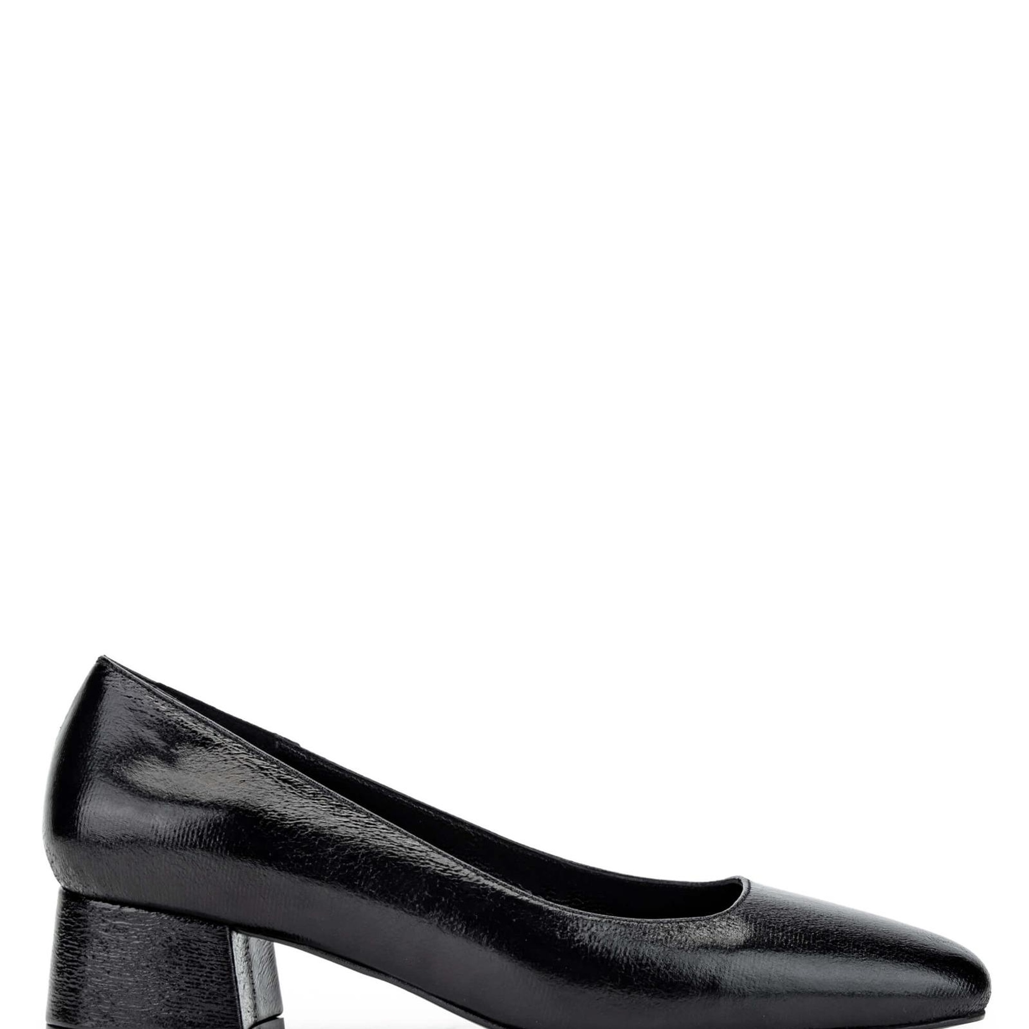 Tamer Tanca Kadın Hakiki Der Siyah Topuklu Ayakkabı