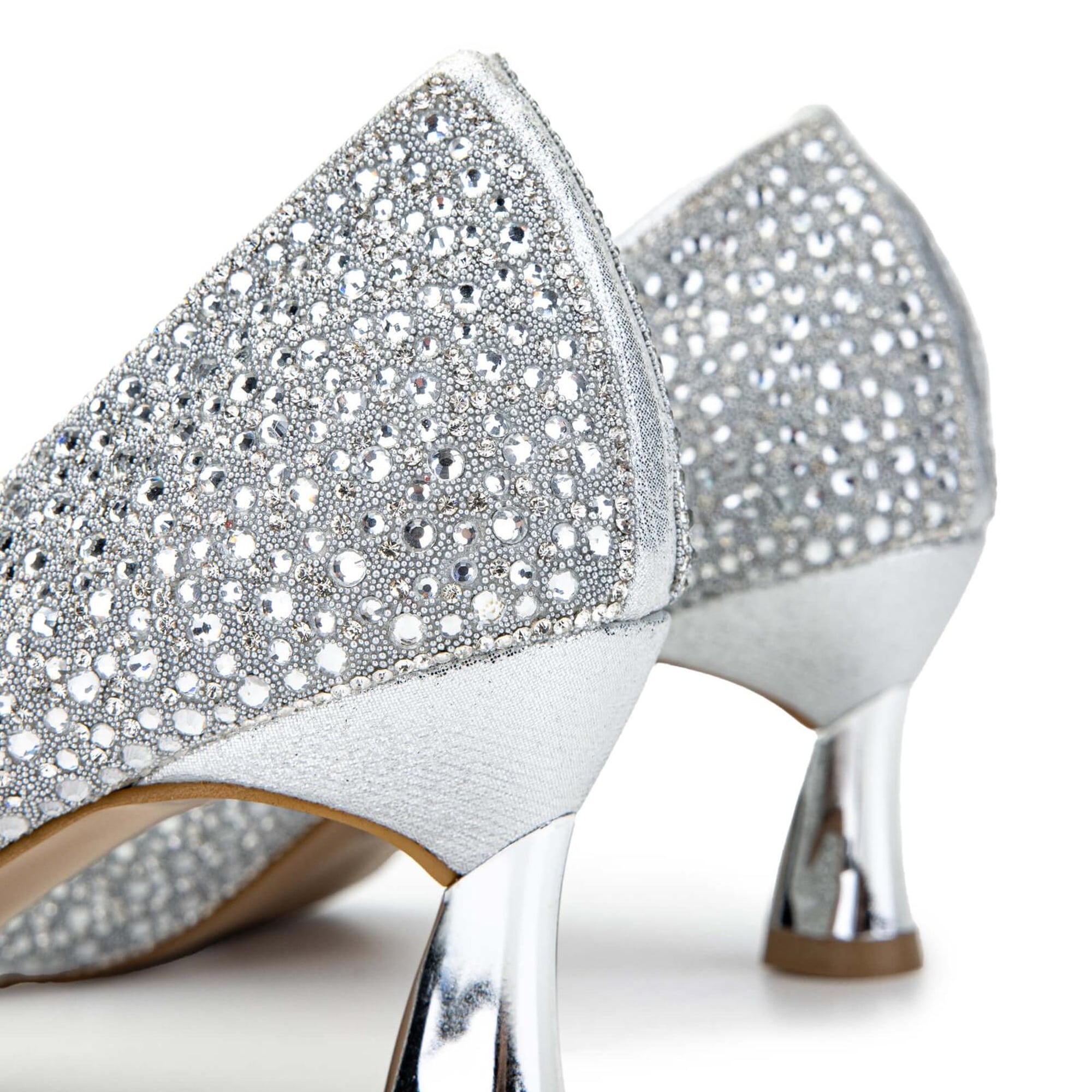 Tamer Tanca Kadın Hakiki Deri Gümüş Topuklu Ayakkabı